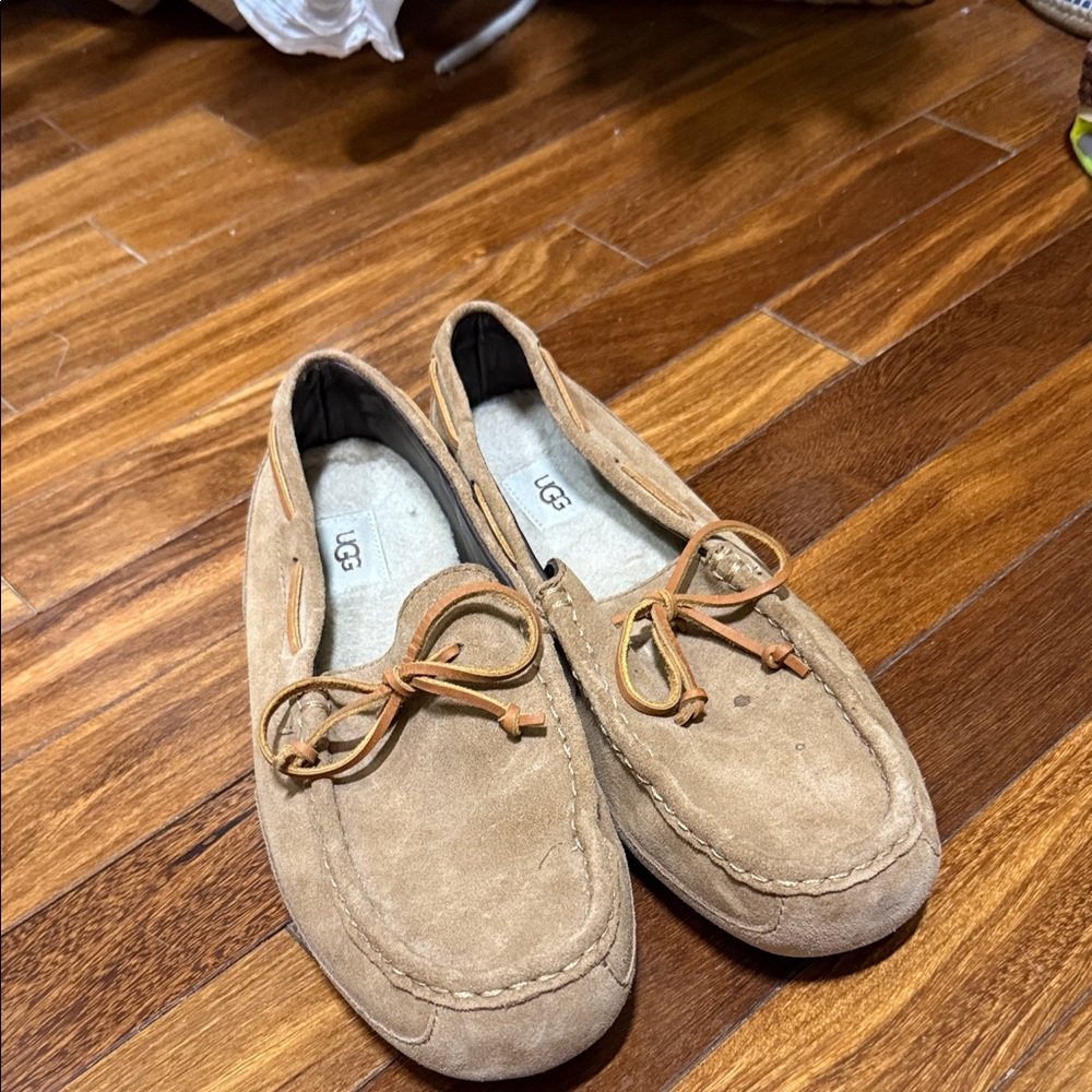 UGG Chestnut Suede Loafers